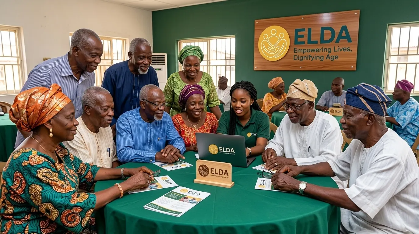 Older adults connecting and enjoying their day together at ELDA.